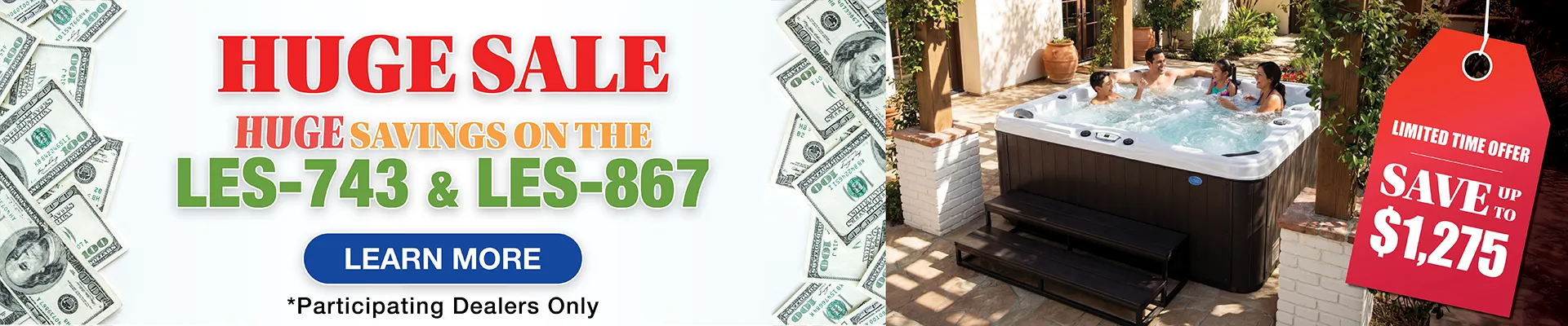 Calspas hot tub being used in a family setting - North Ogden